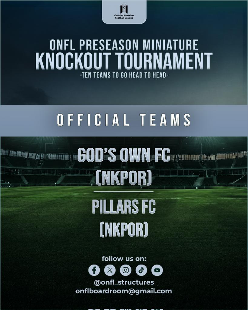 Onitsha Nextgen Football League tweet media