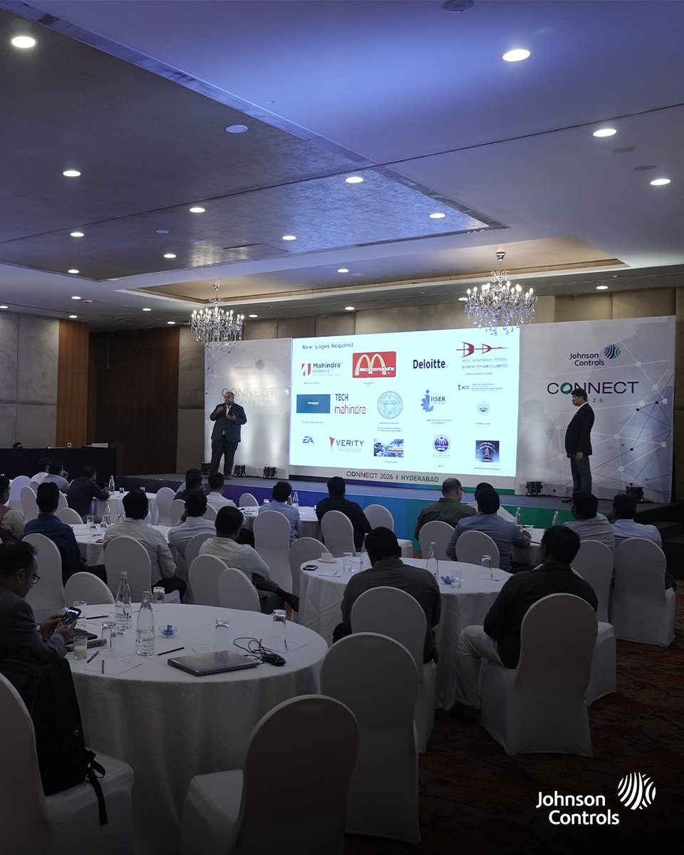 TycoSecurityInd's tweet photo. Tyco Security Connect Hyderabad 2026 brought together industry leaders, partners, and innovators to explore the future of security, smart buildings, and connected ecosystems. 

A big thank you to our partners &amp; attendees who made this gathering a true success.

#JohnsonControls https://t.co/KszmPIQo7T