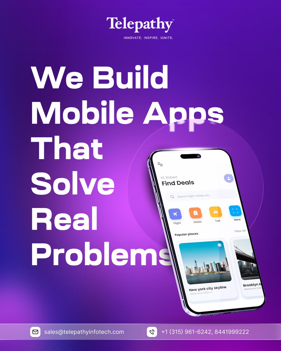 Telepathysocial's tweet photo. Turn your idea into real impact.
We build mobile apps that solve real problems - not just look good.
Let’s create something meaningful.

🌐 https://t.co/3i7dxjvWkJ
📞 +91 8441999222

#AppDevelopment #StartupIndia #TechInnovation https://t.co/Feo4S1WG2g