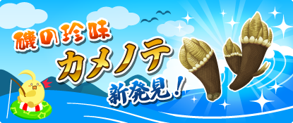 vegeful's tweet photo. 磯の珍味「カメノテ」登場！

浜農園で釣った「カメノテ」で
新規スープをマイともに振舞おう♪

#ハッピーベジフル https://t.co/GbBmfjG4jE