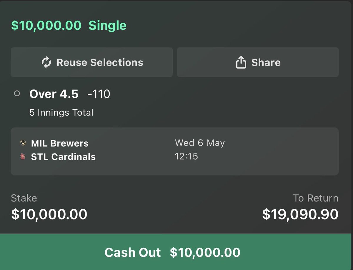 DanyMcLain's tweet photo. Today’s MLB Plays⚾️

Brewers - Cardinals F5 Over 4.5

Athletics - Phillies F5 Under 4.5

Pirates - Diamondbacks Under 8

Let’s Get This!🍀 https://t.co/u3OHieFd9F