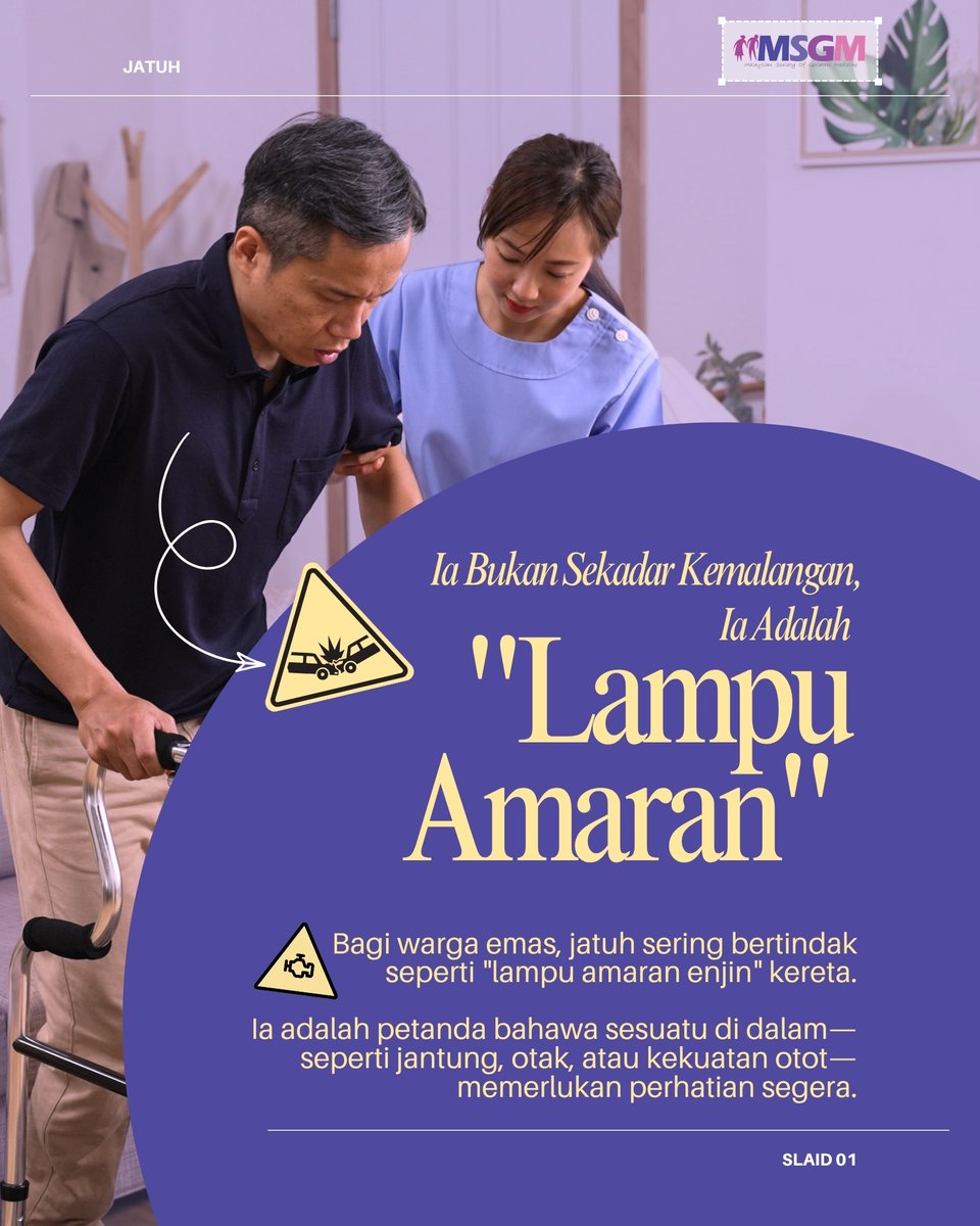 msgm_geriatric's tweet photo. Jatuh bukan sekadar "Terjatuh" Jatuh sekali hari ini, mungkin petanda jatuh yang lebih parah esok? 🤔

👉 Baca sekarang
#MSGM #PencegahanJatuh #KesihatanWargaEmas #Geriatrik #PenuaanSihat #KeselamatanRumah #GeriatricMedicine #GeriatricCare #GeriatricHealthcare https://t.co/pVpBGK8dpi