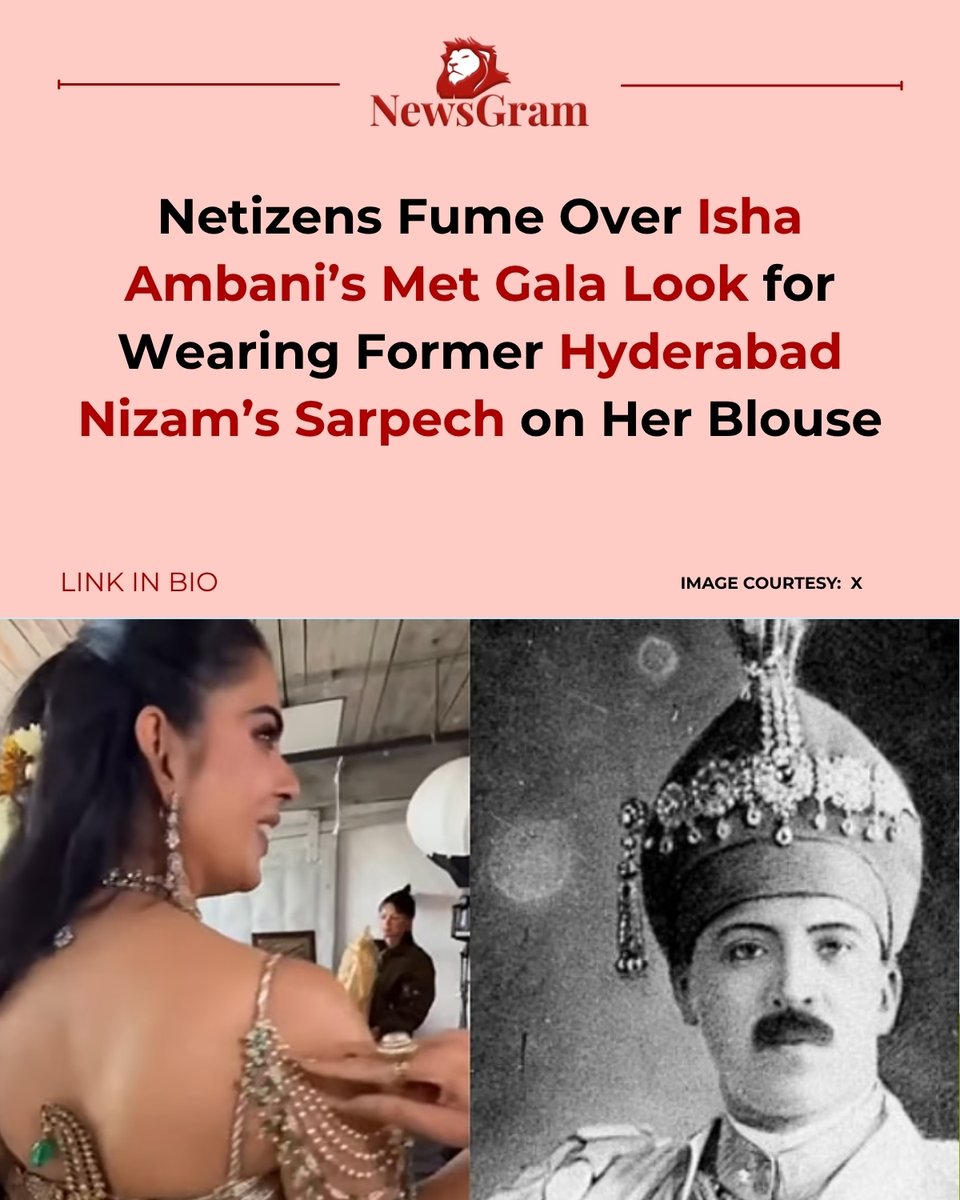 NewsGramHQ's tweet photo. Gesturing towards the jewellery, she said, “Mom, Mom, Mom, Mom, Mom.”
.#metgala2026theme #metgala #metgalatheme #ishaambanidress #ishaambanimetgala #entertainmentnews #ishambani
🔗Link in Comment section to read full story https://t.co/60ckOIFZXo