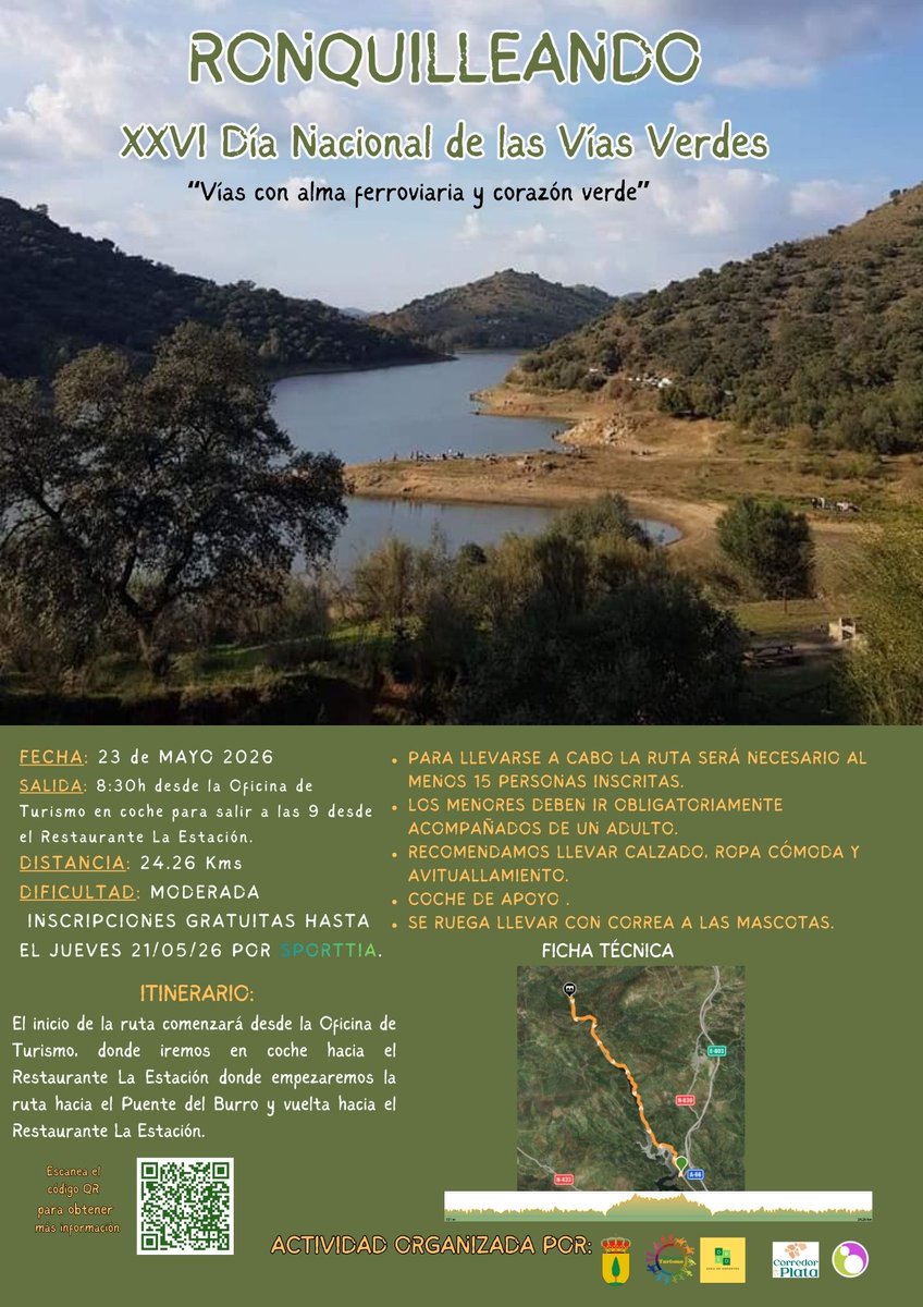 TurismRonquillo's tweet photo. 𝑅𝒪𝒩𝒬𝒰𝐼𝐿𝐿𝐸𝒜𝒩𝒟𝒪
𝒳𝒳𝒱𝐼 𝒟í𝒶 𝒩𝒶𝒸𝒾𝑜𝓃𝒶𝓁 𝒹𝑒 𝓁𝒶𝓈 𝒱í𝒶𝓈 𝒱𝑒𝓇𝒹𝑒𝓈 📷📷
“𝓥í𝓪𝓼 𝓬𝓸𝓷 𝓪𝓵𝓶𝓪 𝓯𝓮𝓻𝓻𝓸𝓿𝓲𝓪𝓻𝓲𝓪 𝔂 𝓬𝓸𝓻𝓪𝔃ó𝓷 𝓿𝓮𝓻𝓭𝓮” https://t.co/X8IvaQs5HO