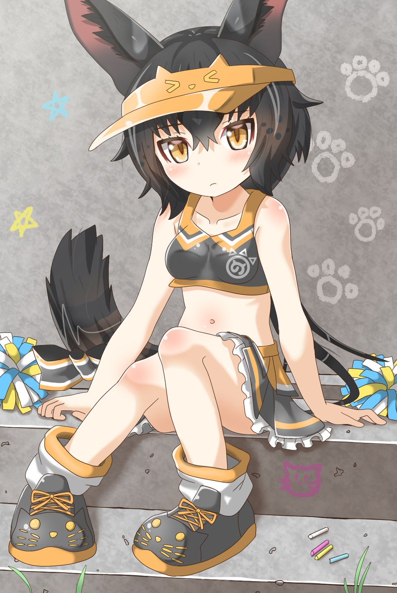 omumube's tweet photo. チアブラックサーバルちゃん🐾 https://t.co/F2vymJRInl