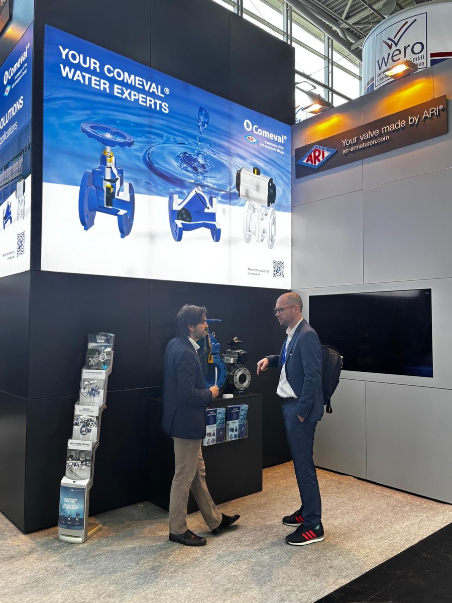COMEVAL's tweet photo. 𝐑𝐞𝐚𝐝𝐲 𝐟𝐨𝐫 𝐃𝐚𝐲 𝟑 𝐚𝐭 IFAT!

Come visit us!
𝐇𝐚𝐥𝐥 𝐂𝟐 | 𝐁𝐨𝐨𝐭𝐡 𝟐𝟎𝟓 𝐰𝐢𝐭𝐡 @ari-armaturen
𝐌𝐚𝐲 𝟒–𝟕 | 𝐌𝐮𝐧𝐢𝐜𝐡

#IFAT #Comeval #gatevalve #butterflyvalve #ariarmaturen #watervalves #wastewater #checkvalves https://t.co/Y3hIHDZ1bn