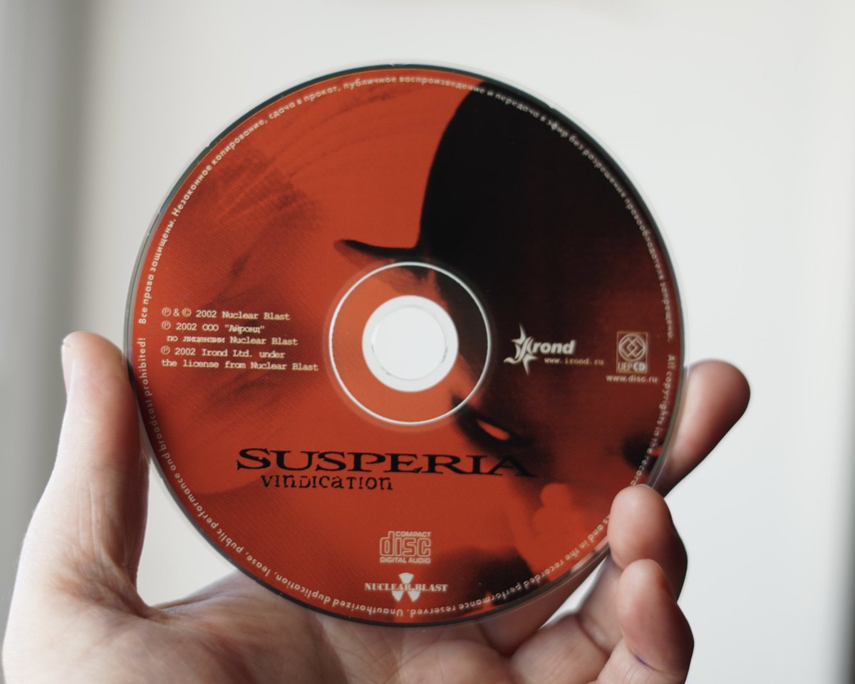Defstar666's tweet photo. 👿 24th ANNIVERSARY 👿

🇳🇴 SUSPERIA - Vindication (2002)

On this second album they toward into thrash territory after their nice blackened debut and I remember I was disappointed with this release but it’s ok at least I have this CD)
#Susperia #norwegian #melodic #thrashgroove https://t.co/2xBaSlXYfO