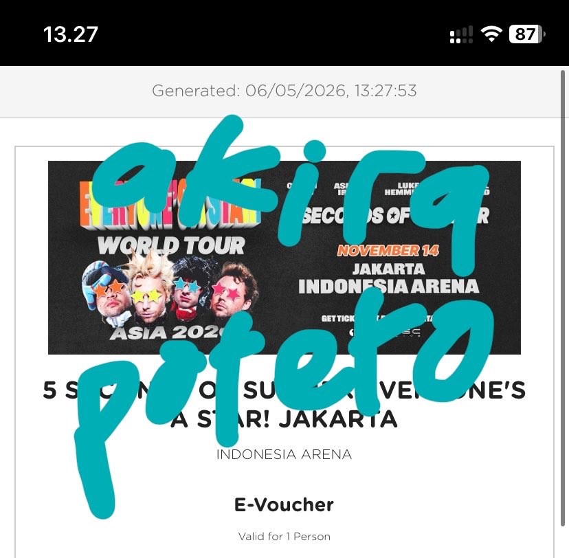 toastsomebread's tweet photo. WTS 5SOS

CAT 2-1 ticket
nuker bareng karena aku kesana juga yaa!!
alasan jual: dapet tiket yang lain

dm untuk detail🤞🏻 https://t.co/yDO1YSexIq