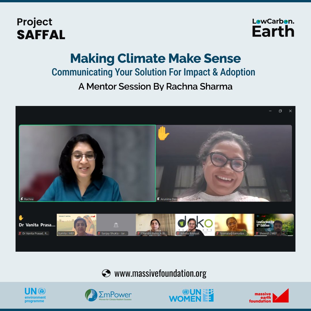 earth_massive's tweet photo. Climate solutions don’t scale if people don’t understand them.
Great session with Rachna Sharma, @theclimateready - on turning complex ideas into clear, credible narratives, building trust, avoiding greenwashing, tailoring messages for different audience.
#ClimateCommunication https://t.co/ByQwQMzURd
