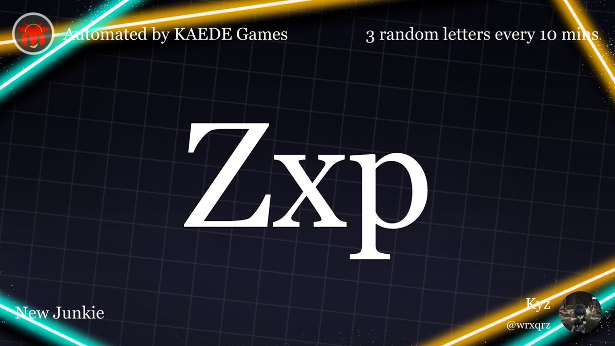 Post by 3 random letters every 10 mins on X: Zxp