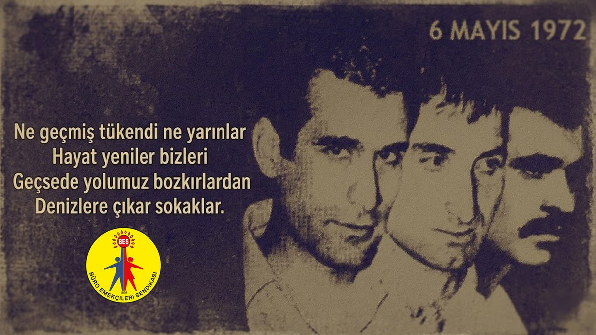 BES_Gnl_Mrk's tweet photo. #DenizGezmiş, #YusufAslan, #Hüseyinİnan…

Tam bağımsız bir ülke için hayatlarını feda eden üç fidanı, idam edilişlerinin 54. yılında saygı ve özlemle anıyoruz.

Onların bıraktığı mücadele mirası yolumuzu aydınlatmaya devam ediyor.

#6Mayıs1972
#ÜçFidanÜçYürek https://t.co/Lc5jPuUi6a
