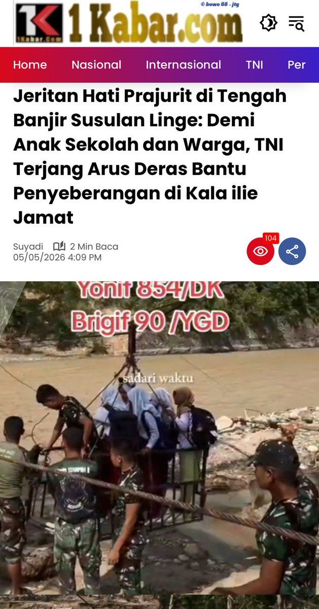 marlikavey's tweet photo. Rakyat adalah komandan puncak. Itu sebabnya TNI Kita tidak pernah lelah melindungi dalam situasi apa pun.

Sulit Bukan Halangan https://t.co/n2IrBj4h4p