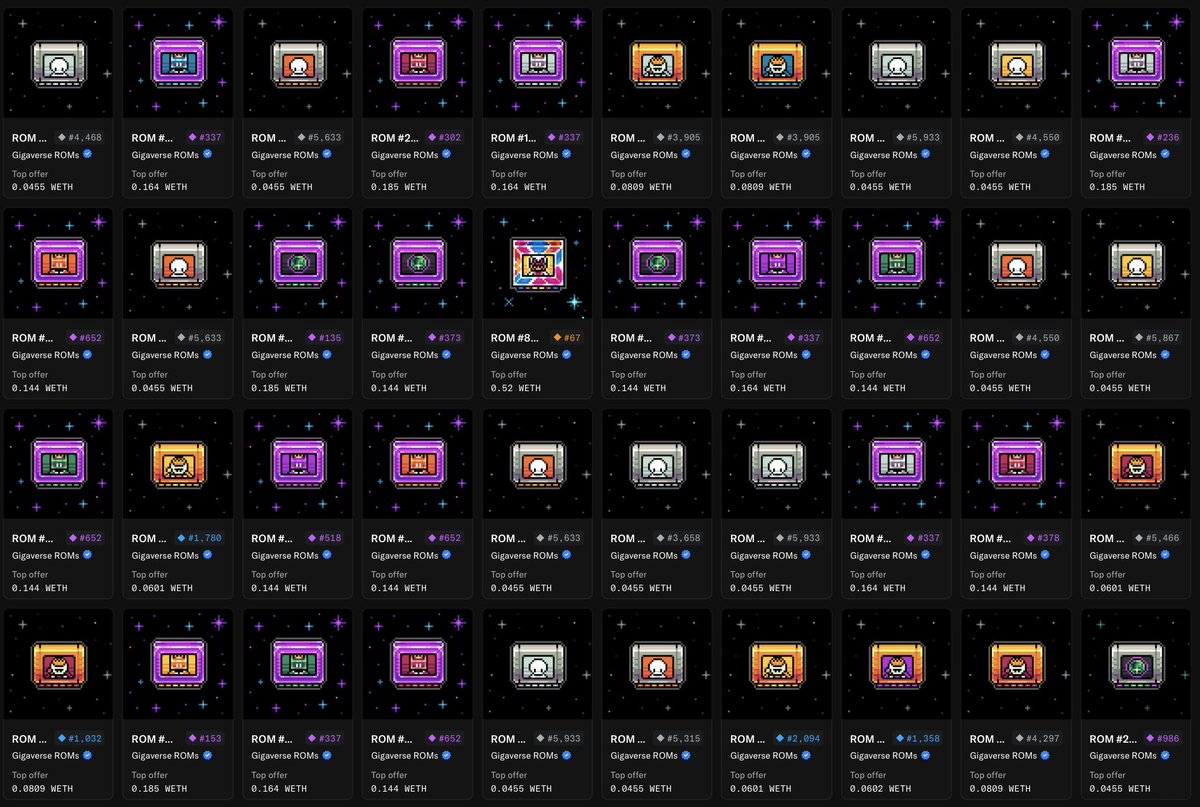 bin__laggin's tweet photo. Giga GM, doubling down on
@0xDith + @playgigaverse 
added 20 ROMs in the last 2 weeks.

Cool stuff coming this month:
New Dungeon + Gigling Racing 🔥

Believe in something https://t.co/4hBLPf6rln