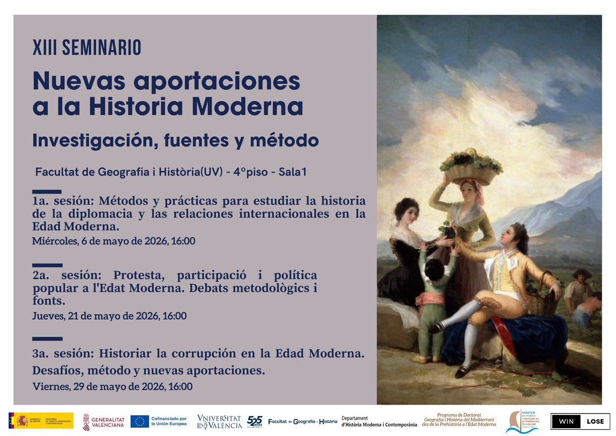 Àrea d'Història Moderna - Universitat de València tweet media