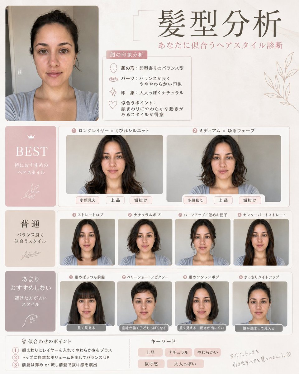 Professional Hairstyle and Makeup Analysis Guide