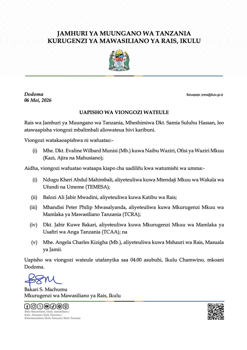 ikulu_Tanzania tweet media