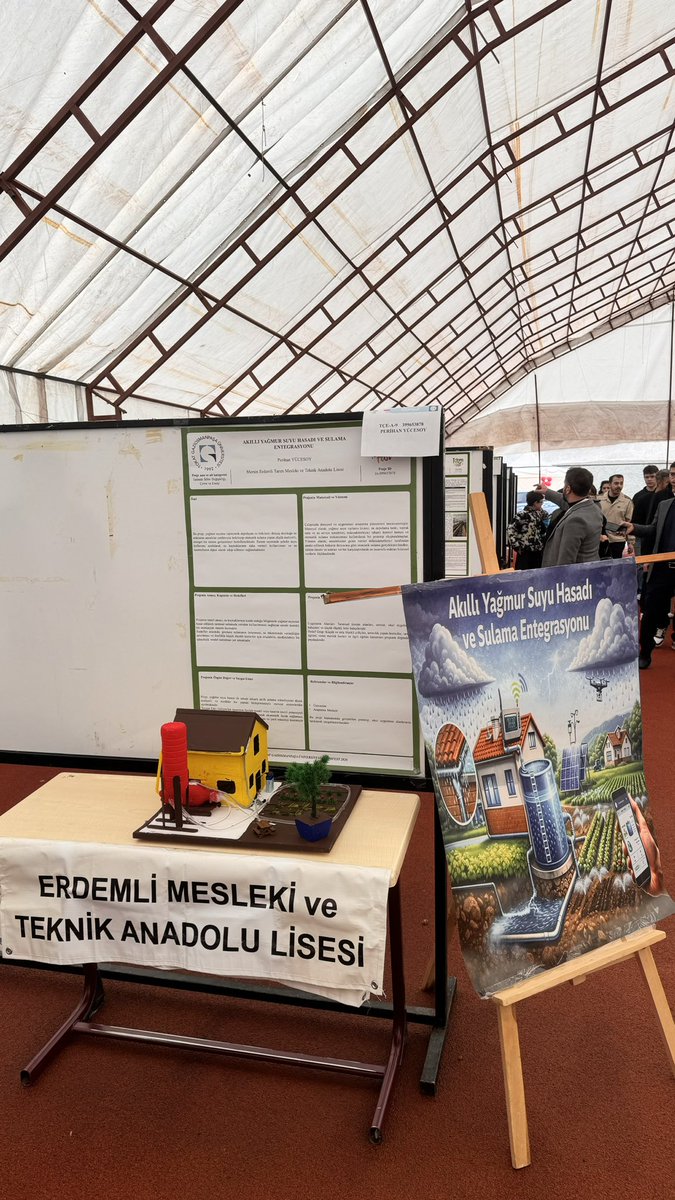 pyucesoy's tweet photo. Okulumuz Erdemli Tarım Meslek Lisesi' ni temsil etmek adına finale çıkan projemizle Tokat Tarımfest' te yerimizi aldık. 💦🌱
@erdemli_mem @Yusuf_acikyoruk @MersinMesleki @MersinMEM @SSuphicem https://t.co/LtgEESs41I