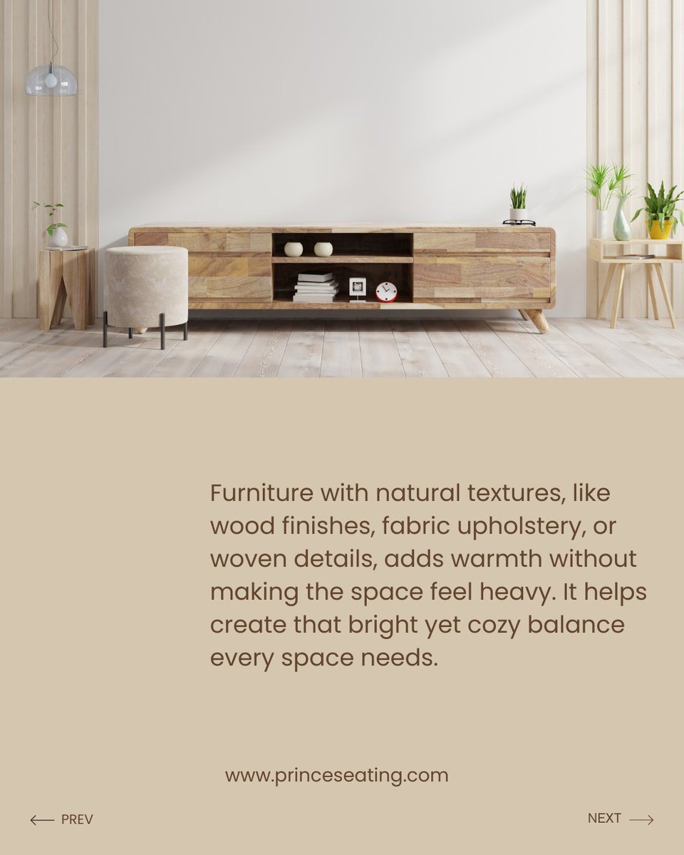 PrinceSeating's tweet photo. Bright spaces aren’t about adding more, they’re about choosing better ✨  

A few well-picked pieces, soft tones, and natural textures can completely shift how a room feels. Lighter, calmer, and more inviting.  

Save this for when you’re refreshing your space 🤍 https://t.co/HwVDu8XHJN