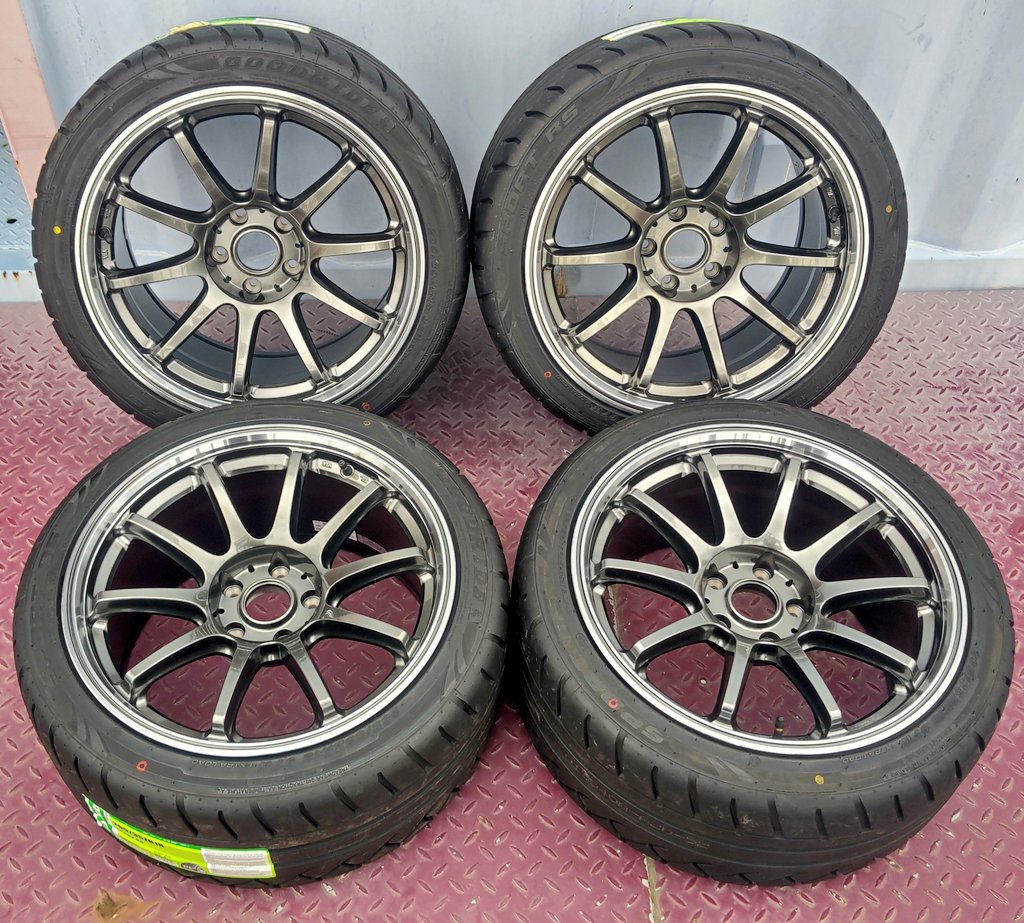 g48yano's tweet photo. 〜売り〜
MIDホイール　R10
18インチ 9.5J +22 114.3
GOODRIDE 265/35R18
ホイール未使用、タイヤ新品
4本同じサイズ
16万
横浜から
近場なら持っていきます https://t.co/1tep0K0n9q