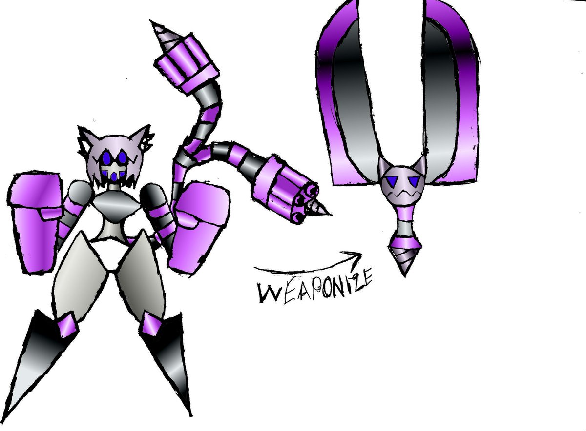 RETASKL's tweet photo. #robotgirl @nekomataokayu in her Two forms robot and sword #絵かゆ i hope You like it #メカ娘 #ホロライブ #okayu https://t.co/Y2rS7eMlql