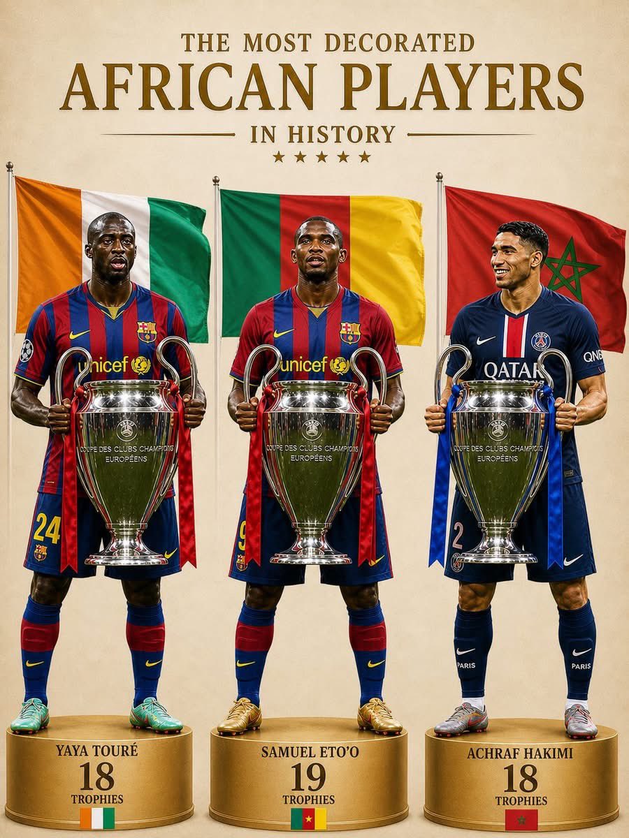 Most decorated African players