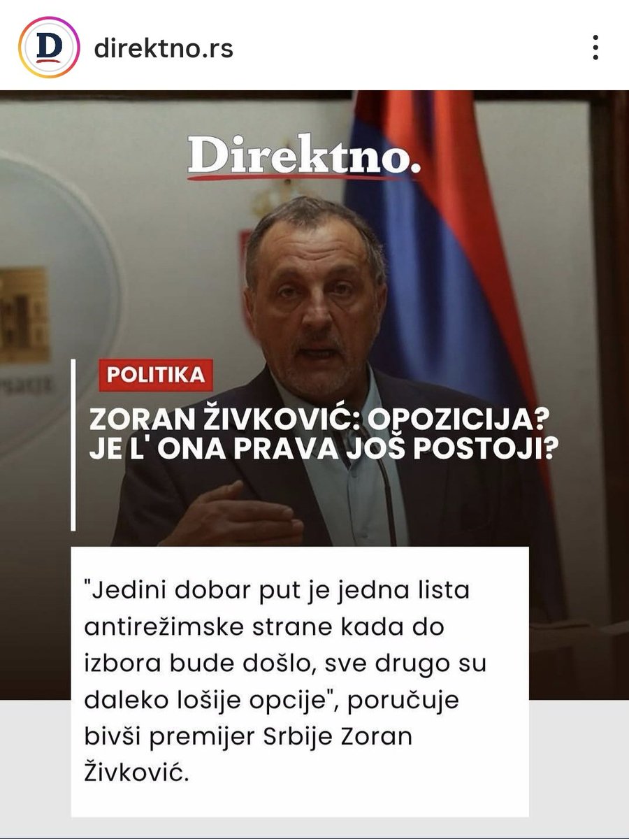 Sloboda ili ništa tweet media