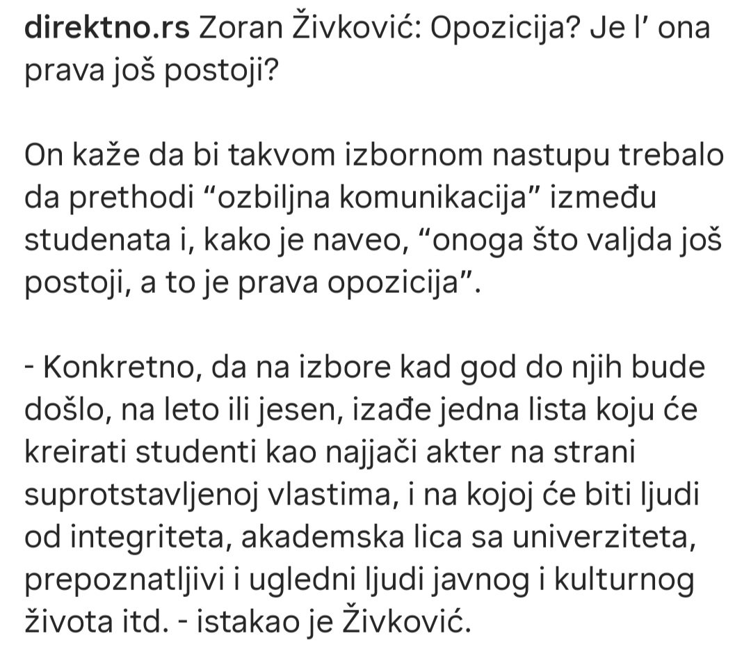 Sloboda ili ništa tweet media