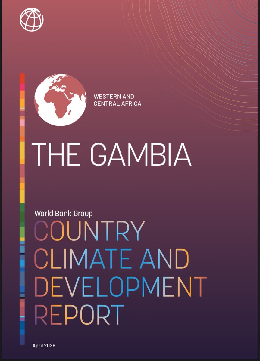 muhammed_hydara's tweet photo. 🚨 JUST LAUNCHED: The Gambia's 🇬🇲CCDR by @WorldBank warns climate inaction could cost 13% of GDP by 2050 &amp; risk losing Banjul to rising seas. But it also shows a path to a resilient, low-carbon future. Thread 🧵👇 #ClimateAction #TheGambia #CCDR https://t.co/pgVn6YxHmI