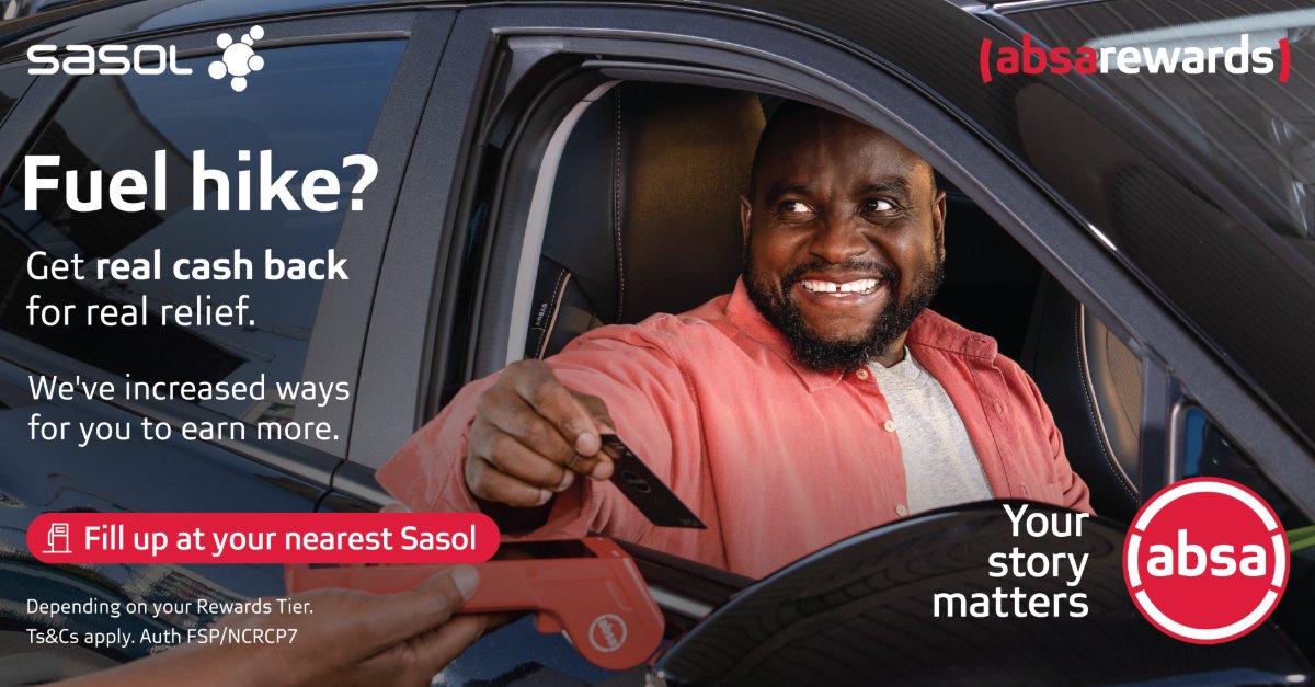 Absa Caps With fuel prices climbing, we know every rand counts. Absa Rewards ...