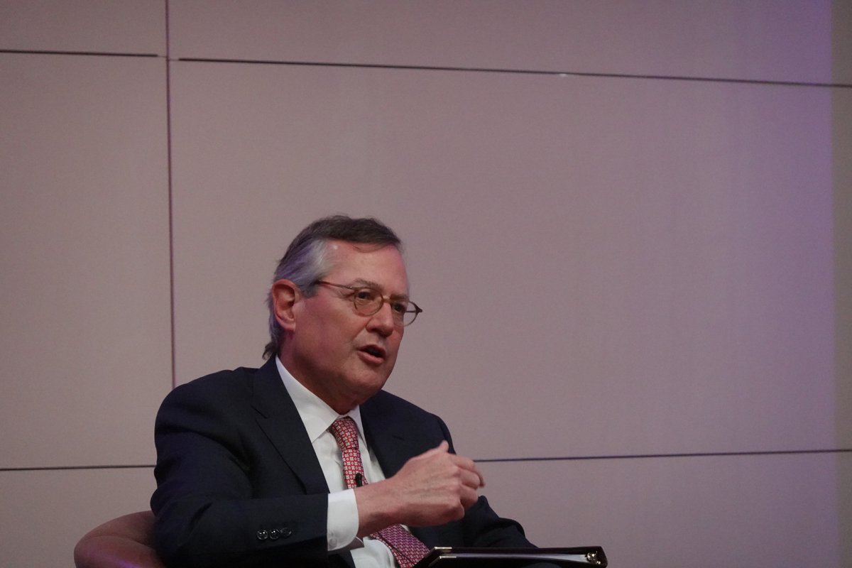 WimmerSpace's tweet photo. US ambassador to the UK Warren Stephens frank analysis on recent events, Royal Over Seas League, May 5 2026 https://t.co/5kE7pC0T5l