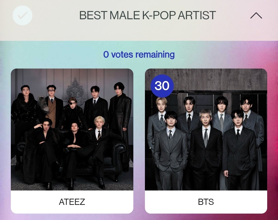 📢 #AMAs VOTING RESET 

New voting day , give your best for BTS. We have only 2 days 11 hours to secure win. 

✅ Vote both on Website and Instagram
🗳️ - b-cd.app/amas