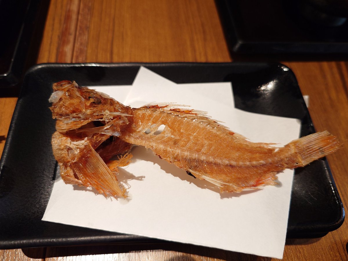 沼津旅行での食事②
沼津港にて濃厚抹茶ソフト
海鮮丼 佐政にて
めひかりの唐揚げ、深海本海老の唐揚げ
深海魚丼にマグロの赤身
深海魚丼に乗っていた深海魚の素揚げ
初めて深海魚を食べましたが濃厚な味で美味しかったです
#ぐるめし
#飯てろん