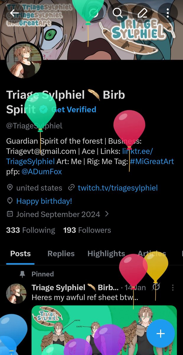Triage Sylphiel 🪶 Birb Spirit tweet media