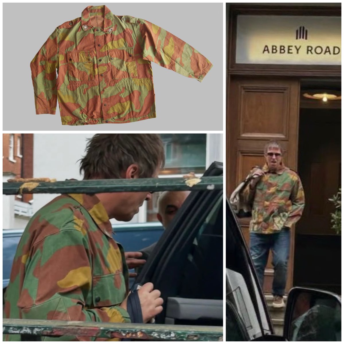 Liam Gallagher wears Vintage upcycled Italian M29 San Marco Military Jacket