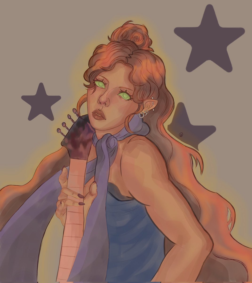 Millkisssss_'s tweet image. starfire×guitar
#starfire #dcuniverse #drawingsㅤㅤ #artwork