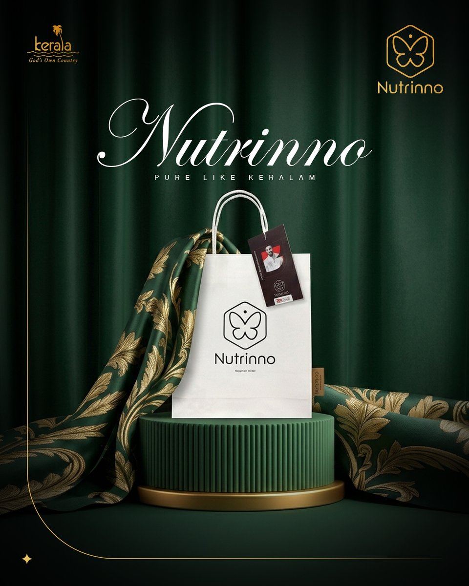 nutrinno's tweet photo. The Luxe 💚 NUTRINNO Pure like KERALAM

Hand made in Kerala with Love for the world 💛

Visit: https://t.co/T8yWUb4u5b

#keralam #metgala #food #gift #luxury

[Met Gala, Raja Ravi Varma Painting, Kerala Culture, Karan Johar, Designer, Celebrity, Luxury Lifestyle, Kerala Tourism] https://t.co/i6zD4jrP2B