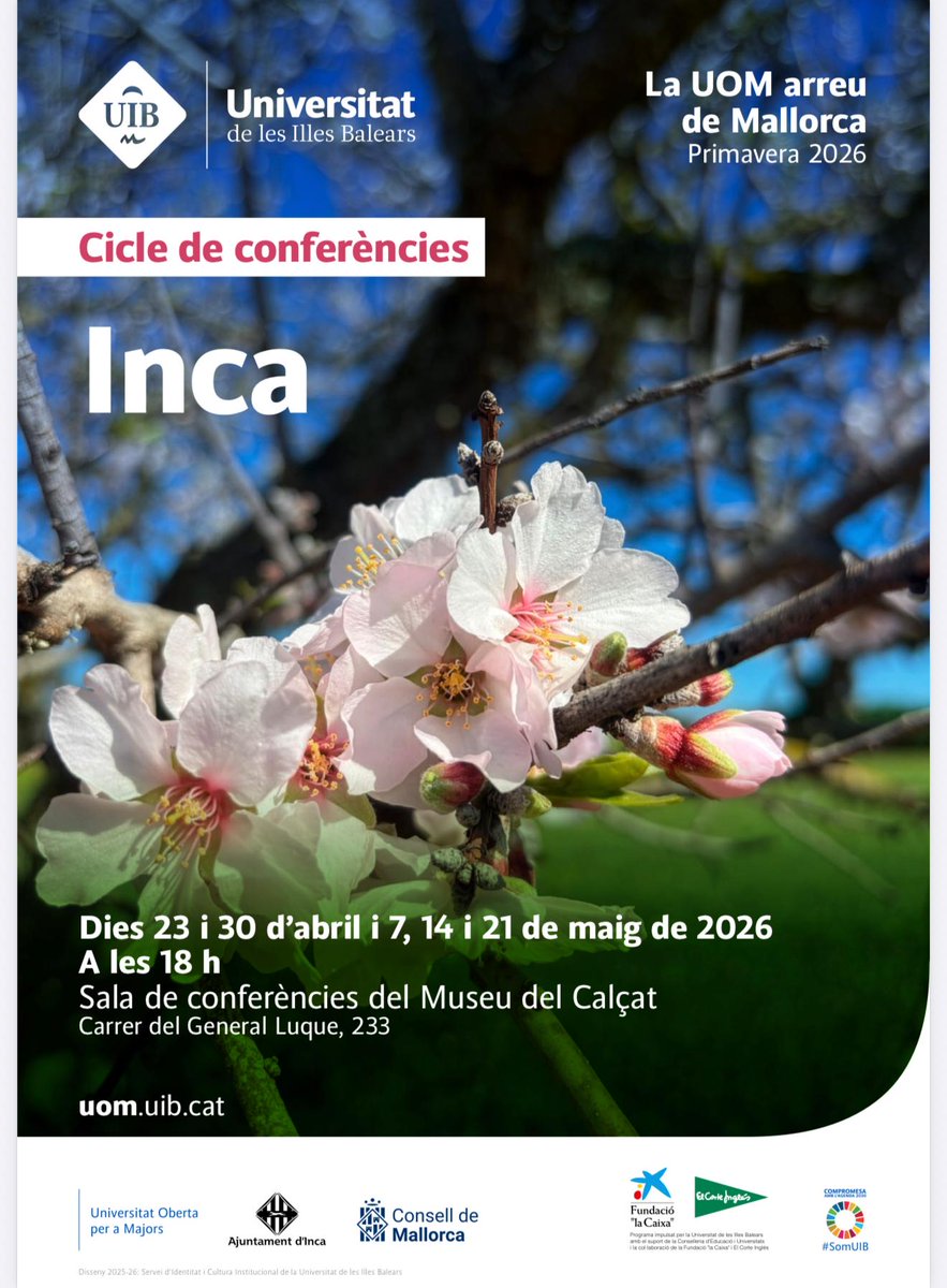 museuinca's tweet photo. Cicle de conferències UOM.

Aprendre a gaudir de l’art: pautes bàsiques per desxifrar i interpretar les obres artístiques. A càrrec d’Aina Ferrero.

🗓️ 7 de maig
🕕 18 h
📍 Museu del Calçat i de la Indústria https://t.co/VtnQGonZjx