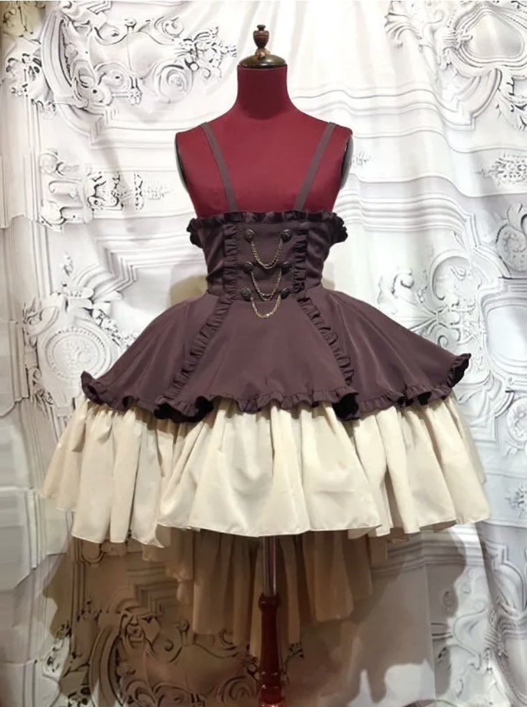🖤おすすめ商品🖤】 エンブレム飾りチェーン付きハイウエストドレープ