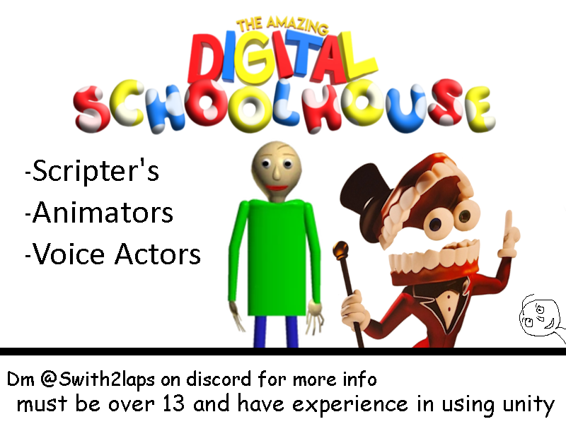 ohhiwelcometomy's tweet photo. I'm looking for people who wanna help with a baldi's basic mod, if your interested theres also a discord server in the comments,
(RT so we can get a bit more attention!!) #baldi #baldibasic https://t.co/X2hzkXFInj