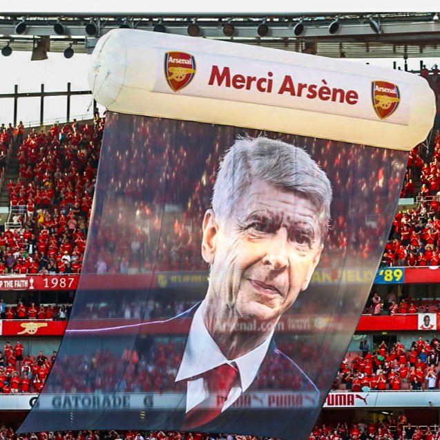 Lady_Ella042's tweet photo. 8 years ago today, it was the end of an era for Arsene Wenger. He managed his final match at the Emirates Stadium for Arsenal. It looked hopeless at his departure. Then came @m8arteta, the magician. 💪♥️ https://t.co/tsA8ZVFfHv