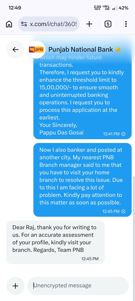 KrRaj7's tweet photo. @pnbindia 
This is the reply from PNB.
I suggest all of PNB account holder. Look at this. Digital block for account from PNB.🤙🤙🤙🤙🤙🤙 https://t.co/ODDGcps48P