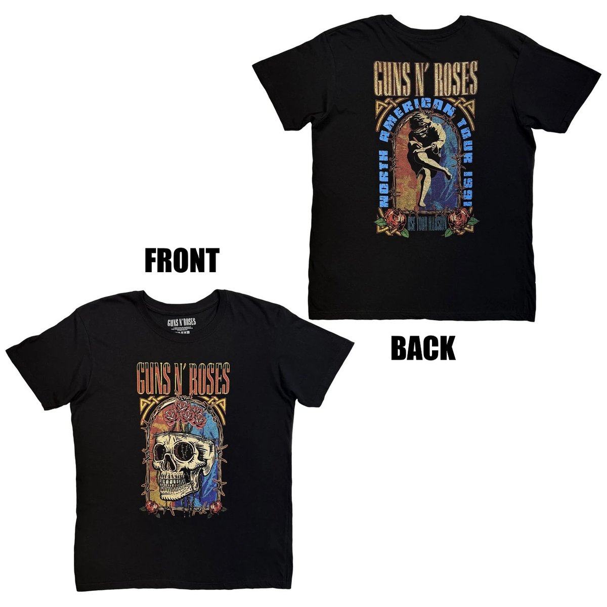 1991年GUNS N' ROSES ガンズロックT ツアーT ブロッカム 2.jpg