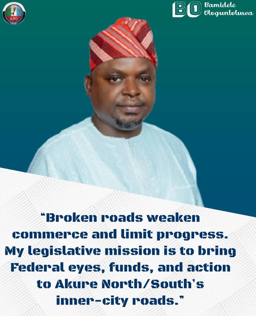 Dele_Ologun1's tweet photo. We have done it before, we will do it better together. Akure North, Akure South Federal Constituency must appreciate in terms of infrastructure, human and capital development. #DELE4REPS is here to run and win. https://t.co/bMr739jOHg