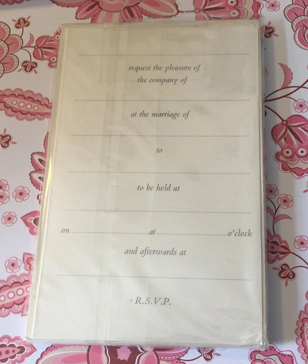 WatsonsVintage's tweet photo. ONLY TWO PACKS LEFT NOW! RARE Fabulous Vintage Circa 1970s Wedding Invitations - 6 Invitations with Silver Embossed Horseshoe Design & 6 Envelopes Nostalgic Invitations https://t.co/HSzinkHo0F via @Etsy #Vintage #WeddingInvitations #70sNostalgia #SilverHorseshoeDesign #70sStationery
