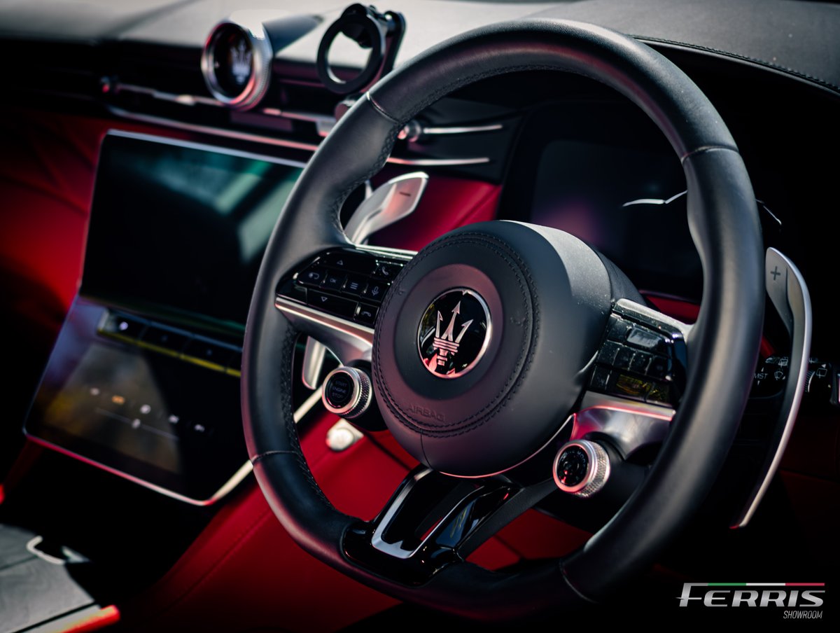 ferriscarssa's tweet photo. Italian emotion in SUV form. Nero Tempesta Black (satin wrap), red leather, 21” wheels with red calipers. Panoramic roof, premium sound, FSH, spare keys, tools. Ferris Approved, warranty to 2027. R1,849,999 | 8965 km
 #MaseratiGrecale #FerrisCars #ItalianPerformance https://t.co/LaMVlT1NfQ