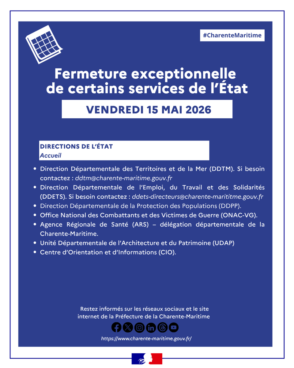 Préfet de la Charente-Maritime 🇫🇷🇪🇺 tweet media