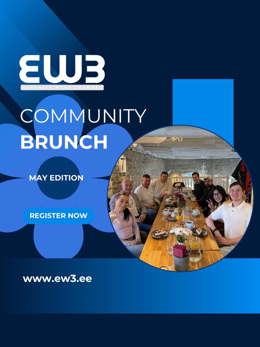 web3estonia's tweet photo. 🥐 Web3 Community Brunch – May Edition

📅 Friday, May 22nd
🕙 10:00–12:00
📍 Basiilik Restoran

🍕 Later at 16:00, come back to Basiilik for Bitcoin Pizza Day! More info TBA!

RSVP for brunch: https://t.co/Y8i1nJdPVi

#web3 #estonia #community https://t.co/u1H5Hp52AP