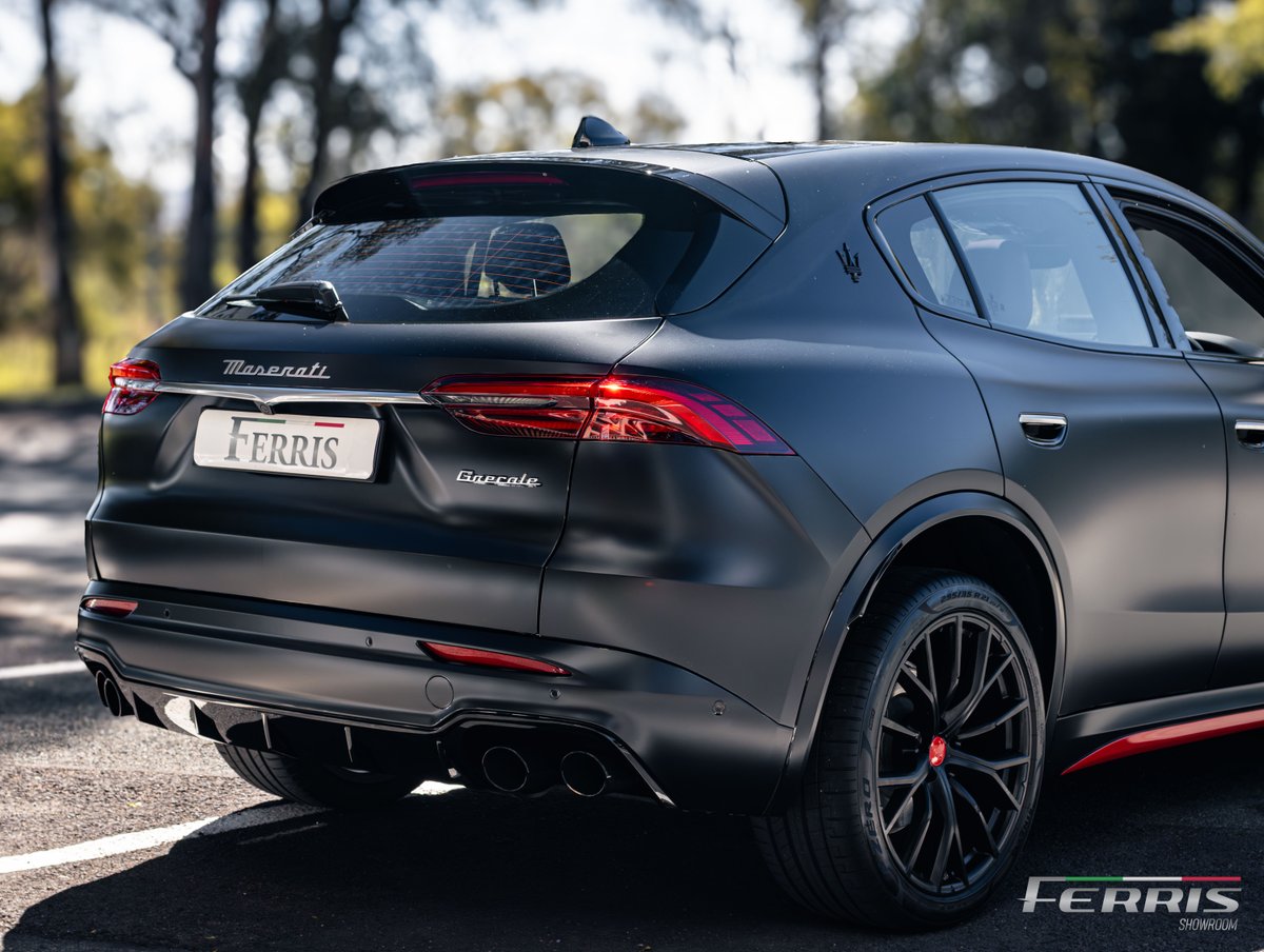 ferriscarssa's tweet photo. Italian emotion in SUV form. Nero Tempesta Black (satin wrap), red leather, 21” wheels with red calipers. Panoramic roof, premium sound, FSH, spare keys, tools. Ferris Approved, warranty to 2027. R1,849,999 | 8965 km
 #MaseratiGrecale #FerrisCars #ItalianPerformance https://t.co/LaMVlT1NfQ
