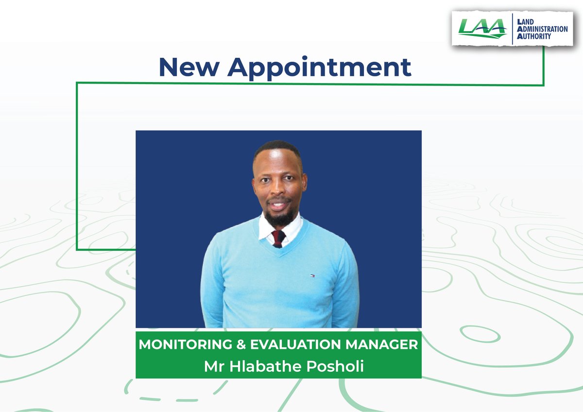 LANDauthority's tweet photo. Each day at your new job is a blank canvas; paint it with your talents.  Welcome to Setsi sa Tsamaiso le Ngoliso ea Mobu bo ntate, mohoma temeng. https://t.co/VDIrsn1gxn