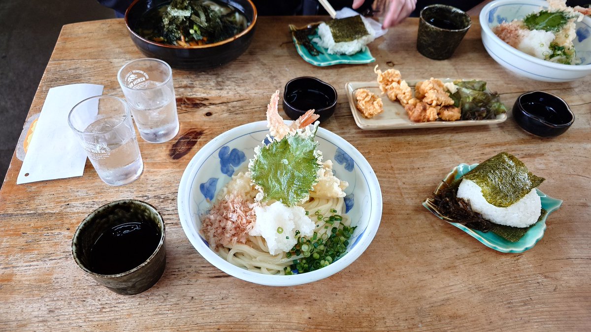 tetsjin1321's tweet photo. ギリセーフでした～
おごちそうさまでした😊
#明礬うどん https://t.co/3zYspVrUnK